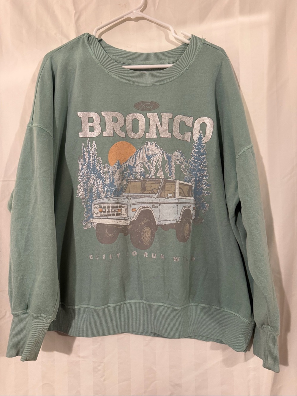 Ford Bronco Graphic Crewneck Sweatshirt - Mint